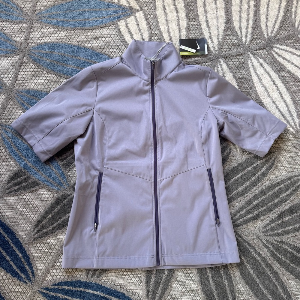 Nike Golf NWT Women's Windshirt‎ Jacket 620044 Size Medium Shimmer Lt Purple